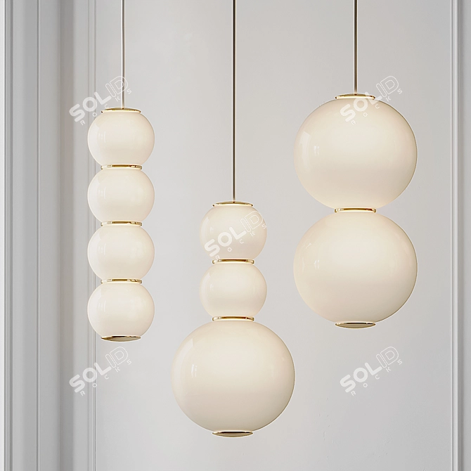 PEARLS Pendant Light: Elegant Illumination 3D model image 1