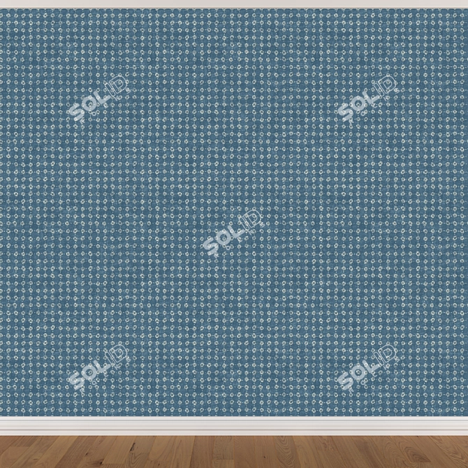 Seamless Wallpaper Set - 3 Colors 3D model image 2