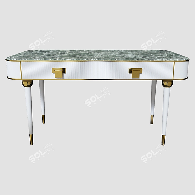 Stylish 140cm Desk - Multi-functional 3D model image 3