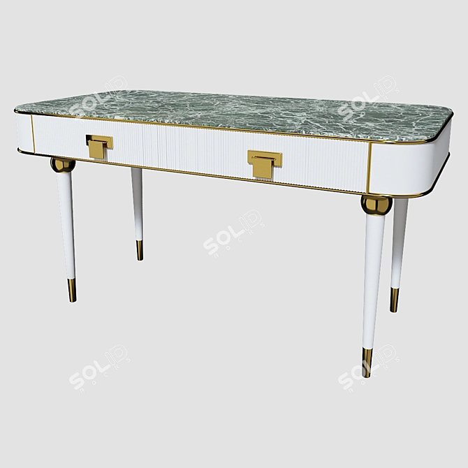 Stylish 140cm Desk - Multi-functional 3D model image 4