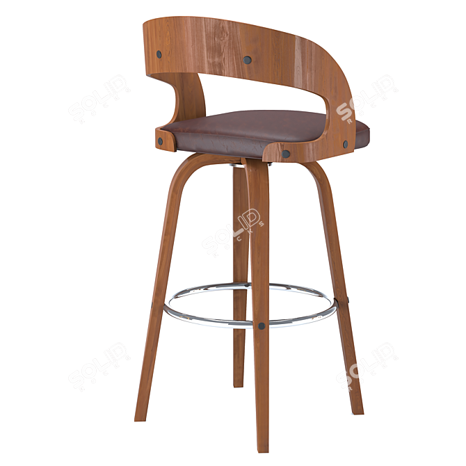 Modern Bar Stool Set 2014 3D model image 2