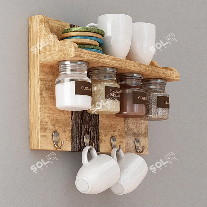 Coffee Station: Organize Your Kitchen 3D model image 3