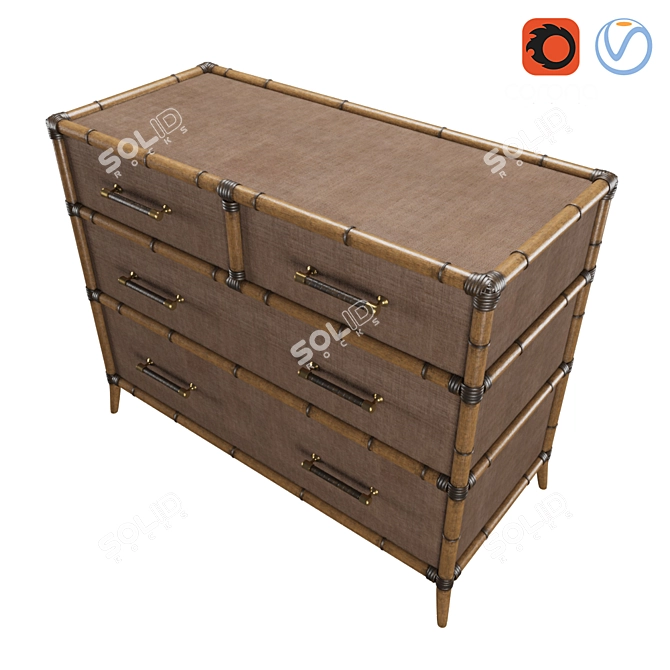 Tropical Sands Treasure Chest 3D model image 3