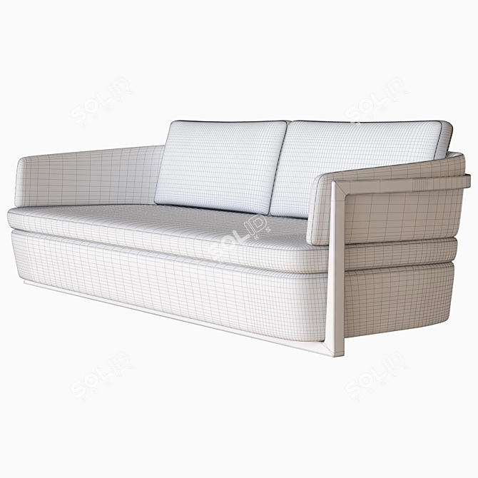 Luxury Italian Sofa: Porada Arena Divano 3D model image 3
