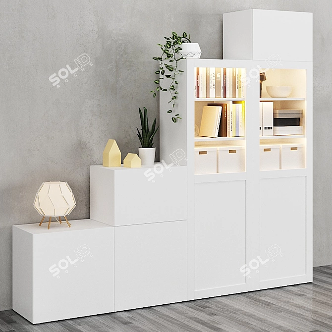 OPHUS Combined Storage Cabinet | IKEA 3D model image 2