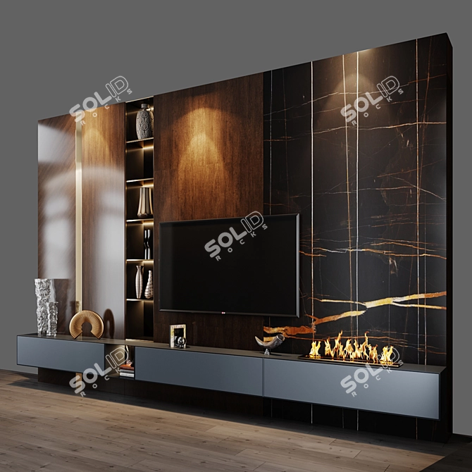 Sleek TV Set - Large Display - Studia-54 3D model image 6