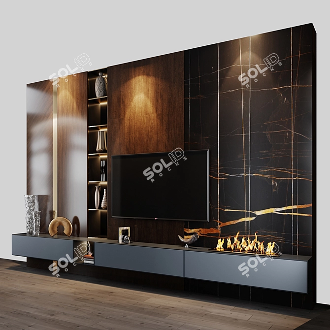 Sleek TV Set - Large Display - Studia-54 3D model image 11