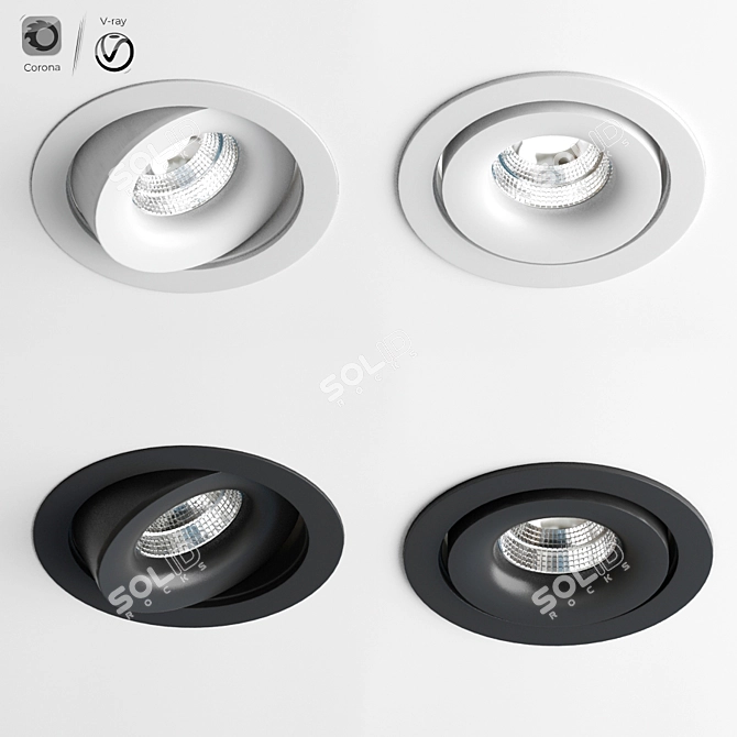 REO OK S1 Celing Spot Light - Versatile Lighting Solution 3D model image 1