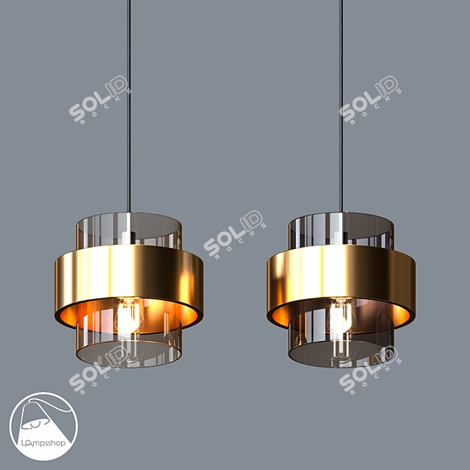 Chic Cologne Chandelier 3D model image 1