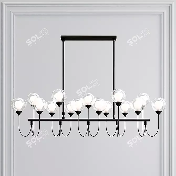 Elegant DeMarkt Chandelier: Bremen 3D model image 1