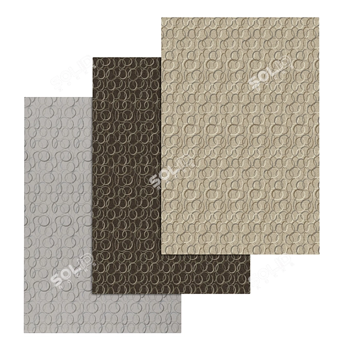 High-Quality Carpet Set 3D model image 1