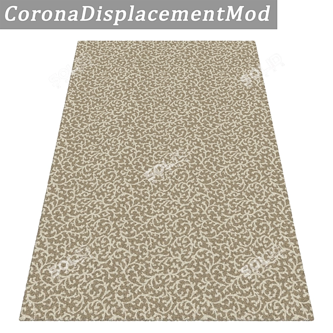 3-Piece High-Quality Carpets Set 3D model image 4