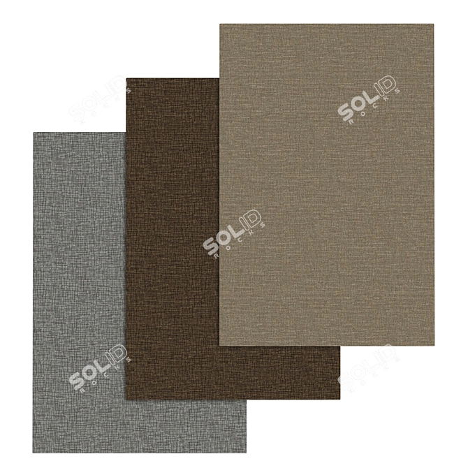 Luxurious Carpet Set: High-Quality Textures & Multiple Variations 3D model image 1