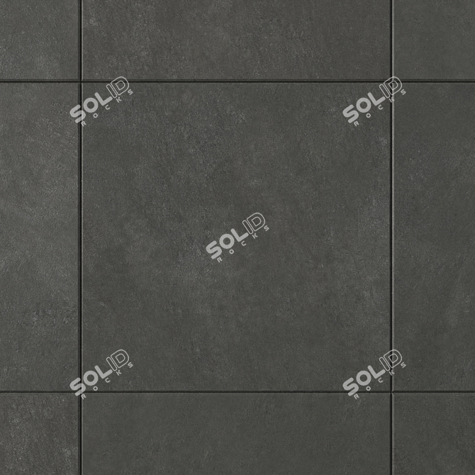  Cumulus Black Concrete Wall Tiles 3D model image 2