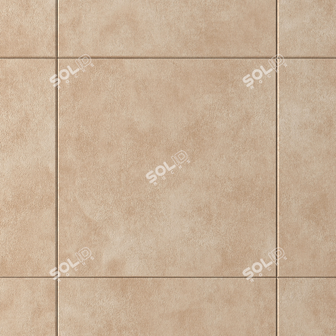 Galaxy Beige Concrete Wall Tiles 3D model image 2