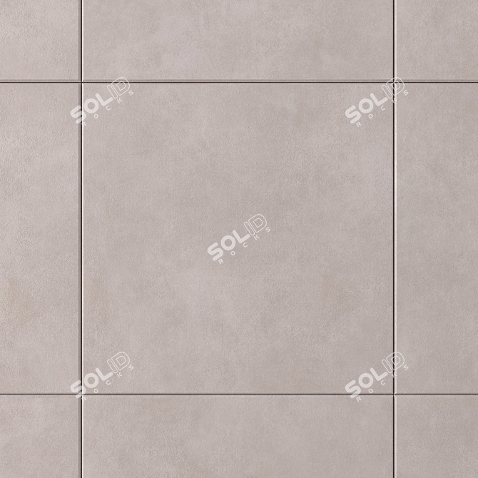 Galaxy Cement Wall Tiles: Contemporary Concrete Elegance 3D model image 2