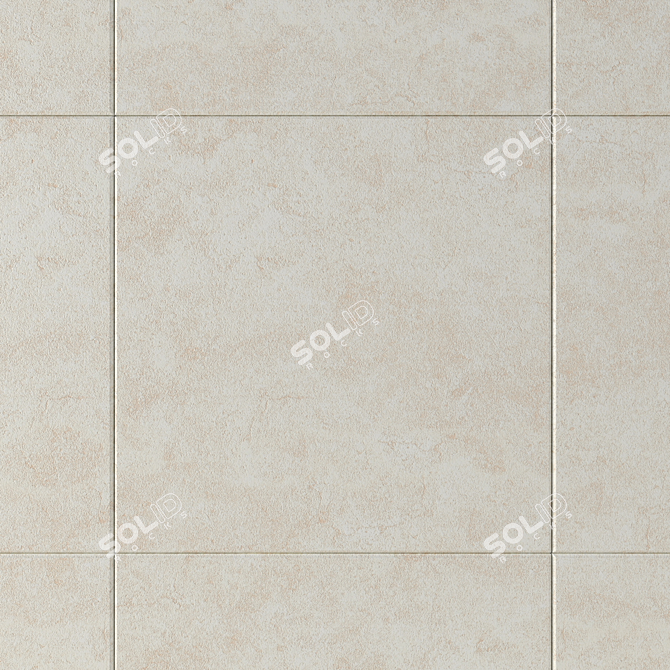 NIRVANA Cream Concrete Wall Tiles 3D model image 2