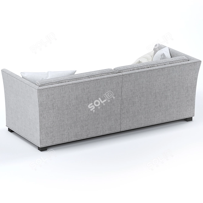 Sleek Cordian 3-4 Seater Sofa 3D model image 3