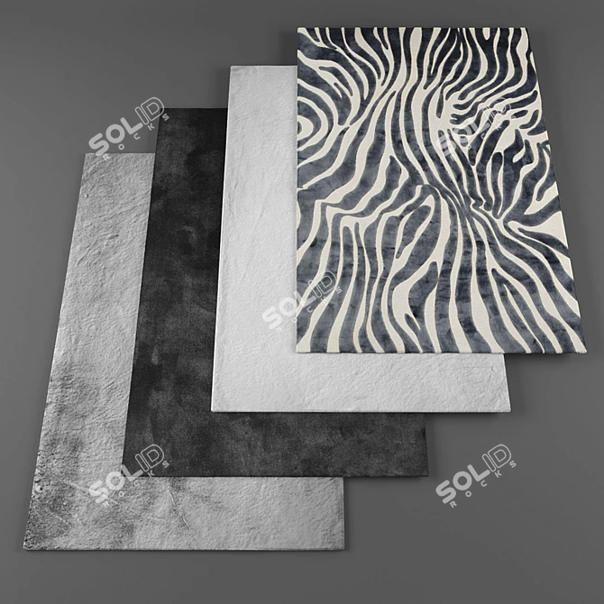 Luxury Collection of Rugs 3D model image 1
