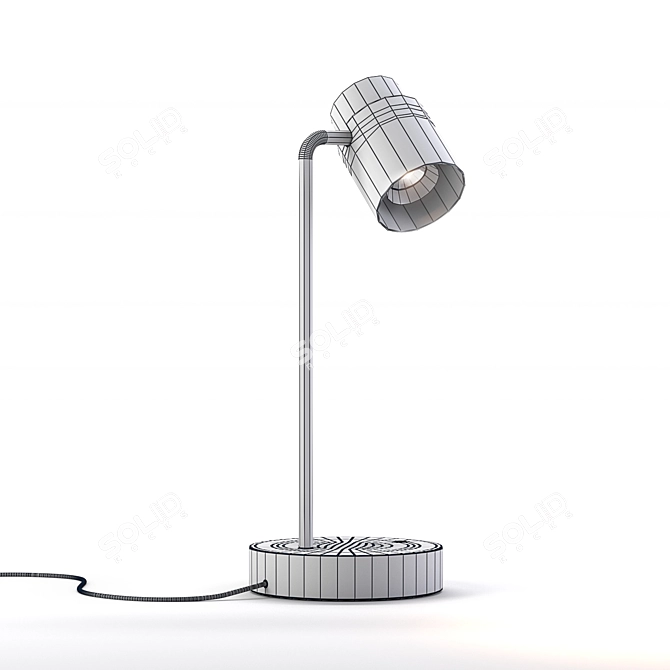 Reel T Adjustable Table Lamp 3D model image 4