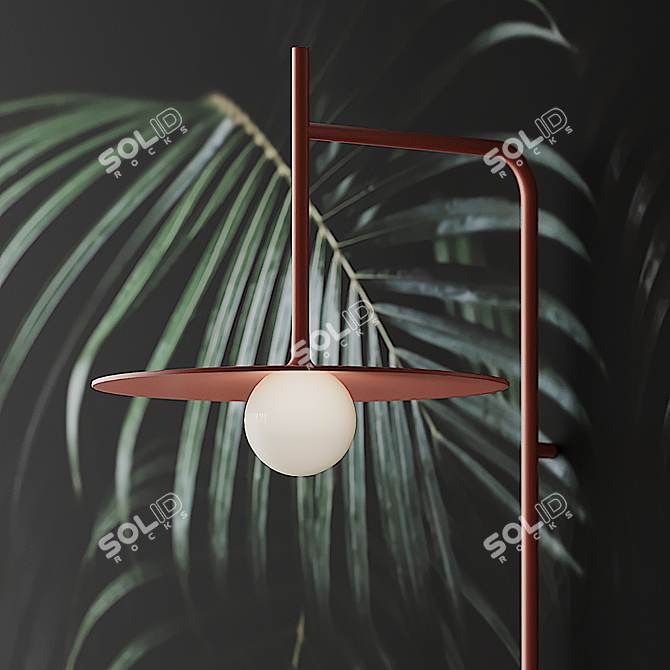 Sleek Steel Wall Sconce: TEMPO by Vibia 3D model image 5