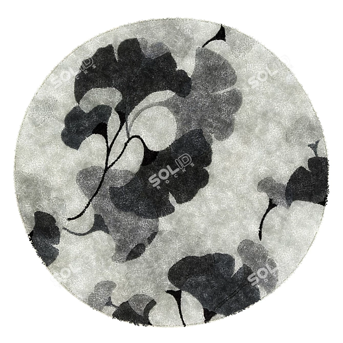 Elegant Round Rug for Stylish Décor 3D model image 2