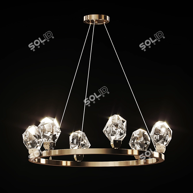 Crystal Chandelier | Lampatron CRISTEL R 3D model image 1