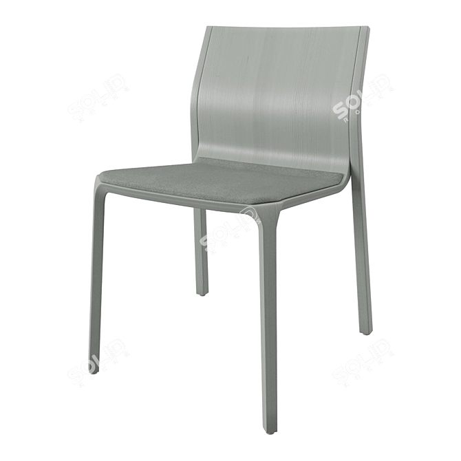 Ondarreta Silu Galleta: Stylish and Versatile Dining Chair 3D model image 5
