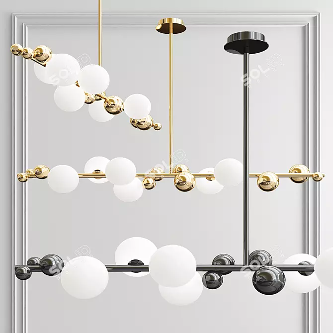 Ultimate Radiance: Lightingest Chandelier 3D model image 1