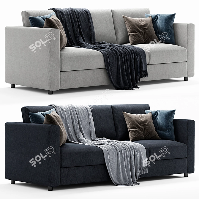 Elegant and Comfortable Ikea Finnala Sofa 3D model image 1