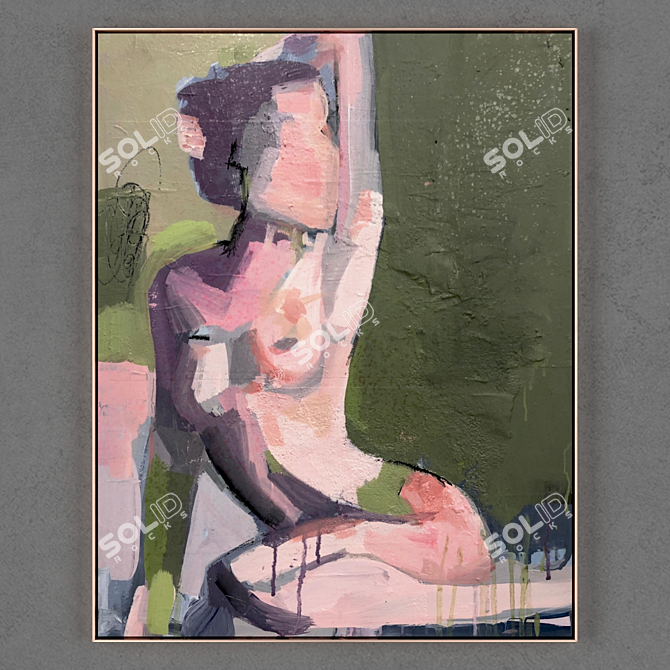 Artistic Frames: Stunning Collection of 1, Sizes: 1000*790mm, Textures: 3500 * 3500 3D model image 1