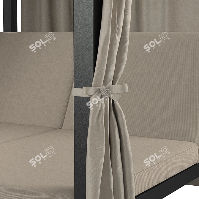 Relax & Unwind with Outdoor Curtains 3D model image 3