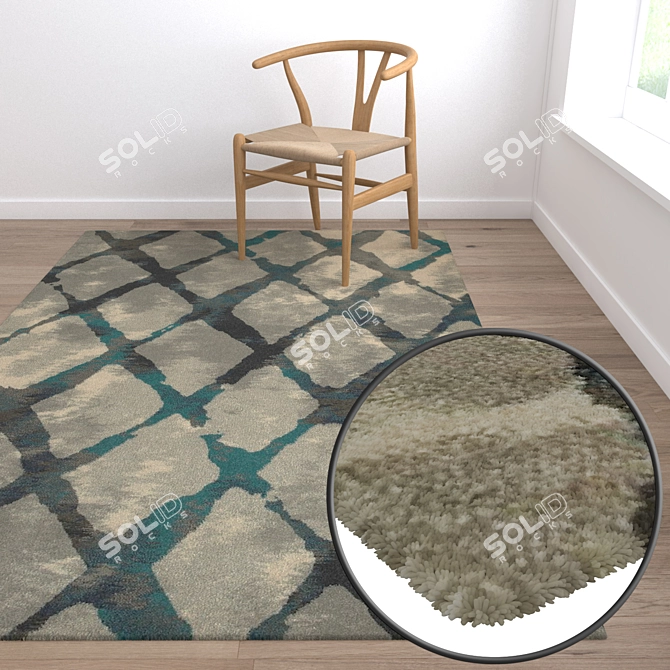 Luxurious Carpet Set 912 3D model image 5