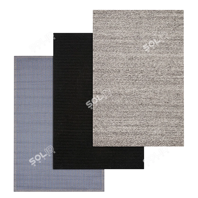 High-Quality Carpets Set: 3D Models 3D model image 1