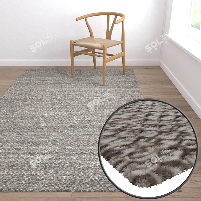 High-Quality Carpets Set: 3D Models 3D model image 5
