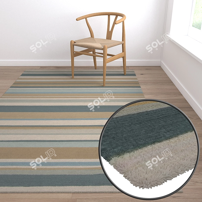 Premium Carpet Set 916 3D model image 5