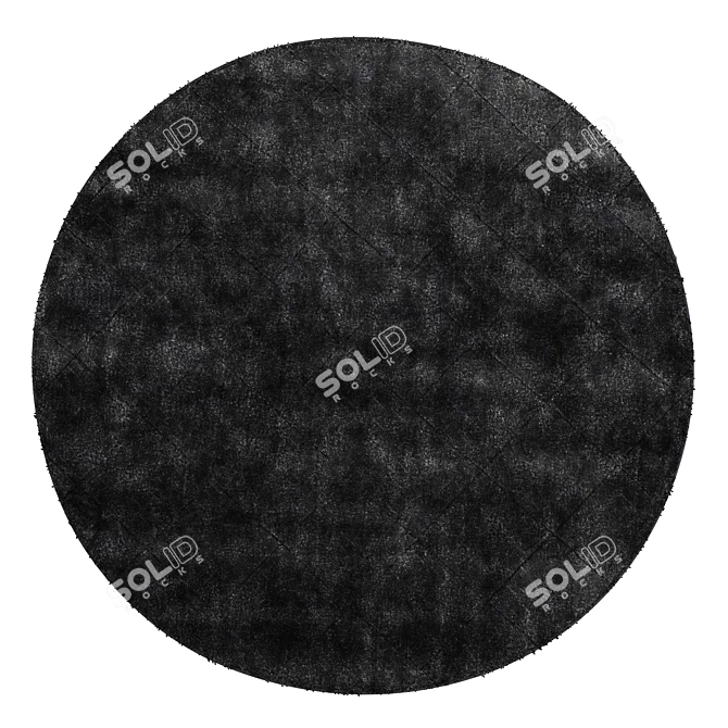 Elegant Circle Rug 3D model image 2