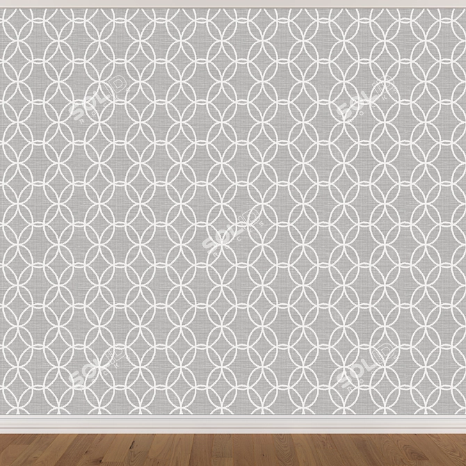 Seamless Wallpaper Set - 3 Colors 3D model image 3