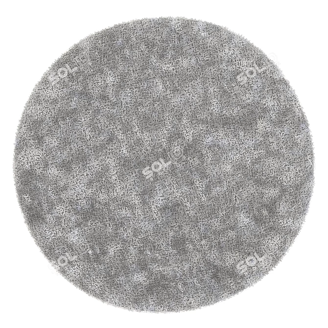 Modern Round Rug 06 3D model image 3