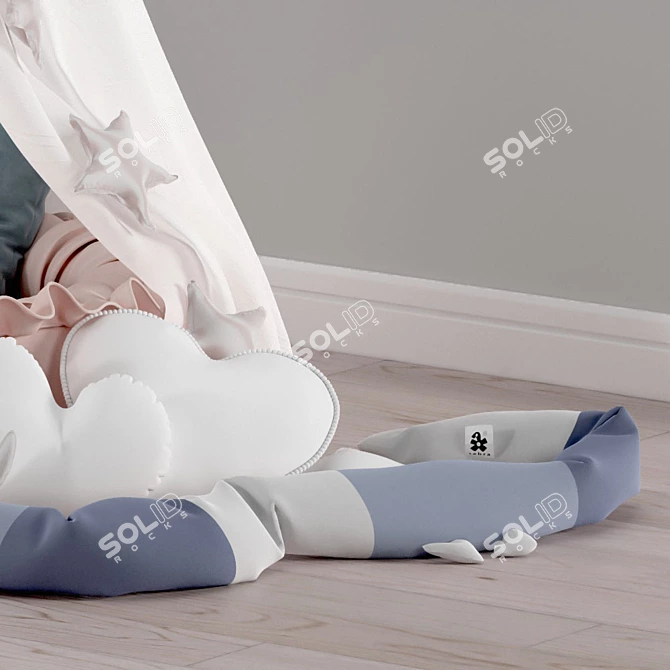 Cozy Nest and Toy Set 3D model image 4