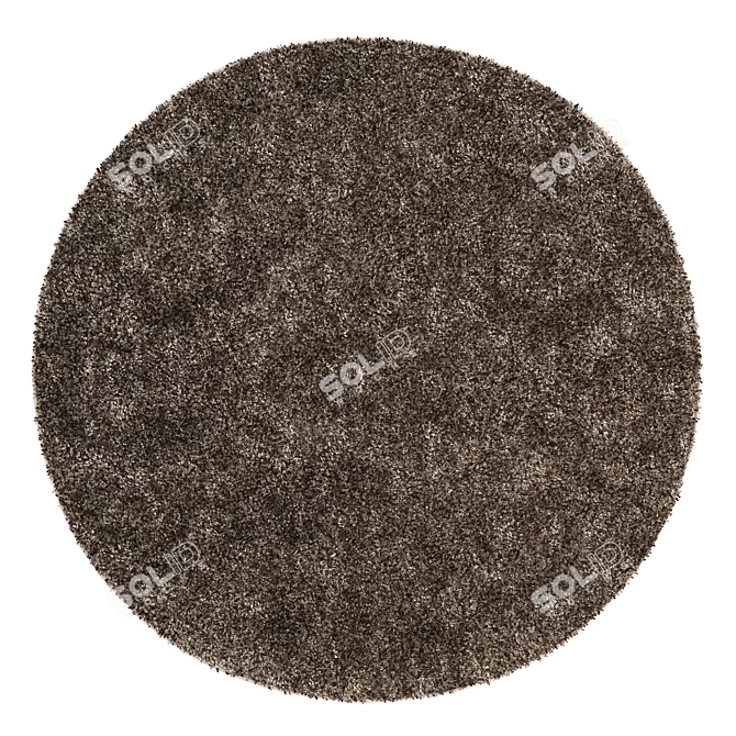 Elegant Circle Rug 3D model image 2