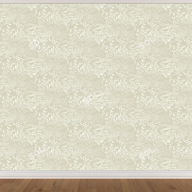 Seamless Wallpaper Set (3 Colors) 3D model image 2