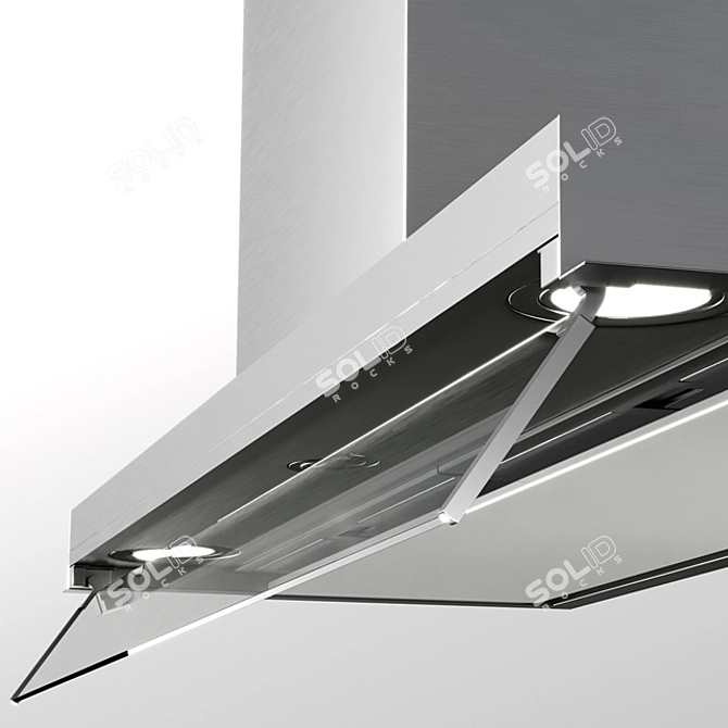 Elica Boxin Plus: Sleek Built-In Hood 3D model image 2