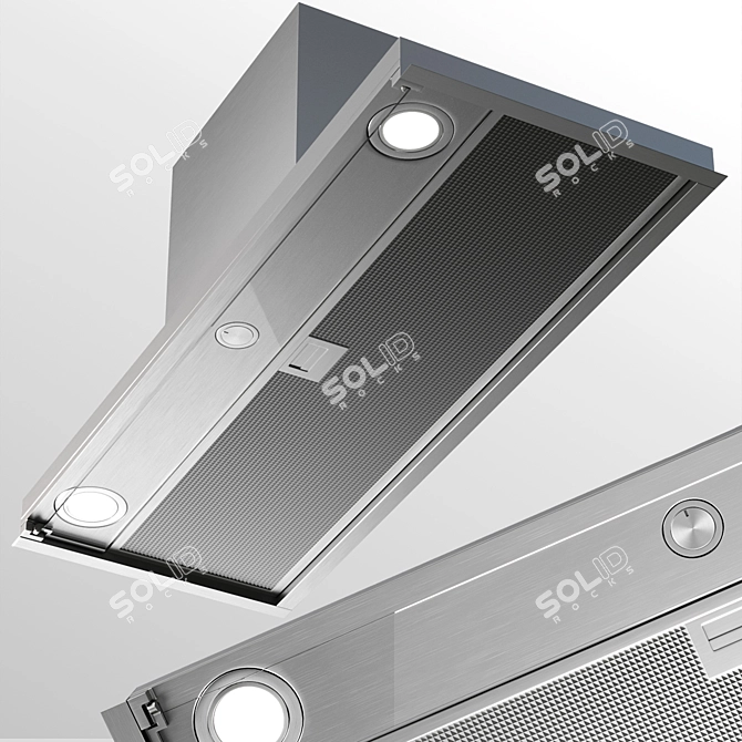 Elica Boxin: Sleek Built-in Hood 3D model image 1