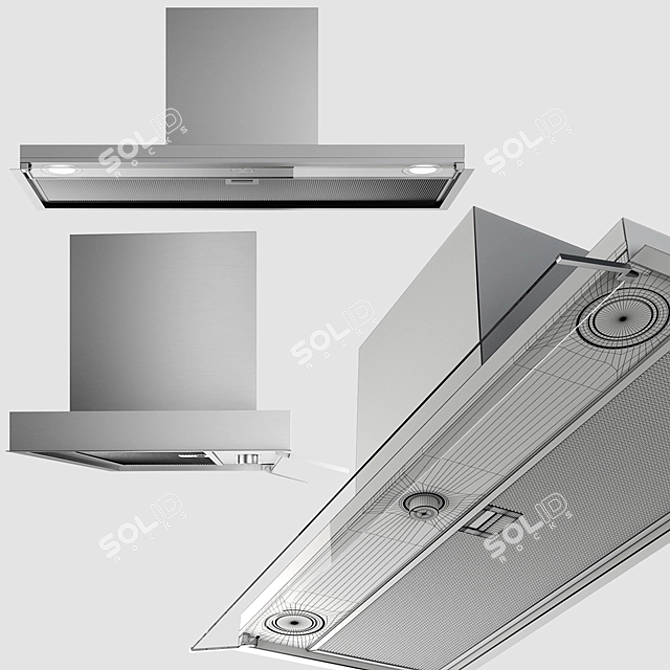 Elica Boxin: Sleek Built-in Hood 3D model image 4