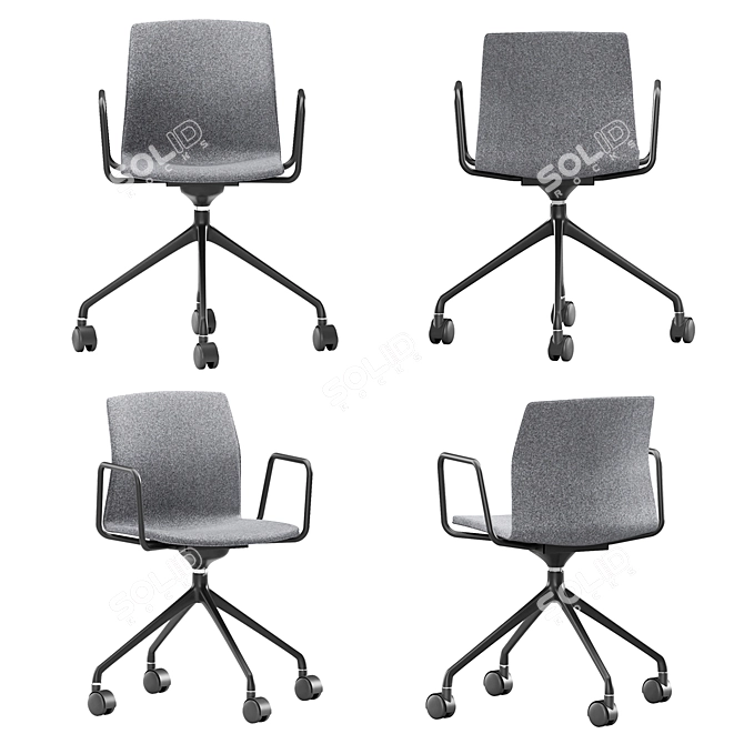 ErgoFlex Office Chair 3D model image 2