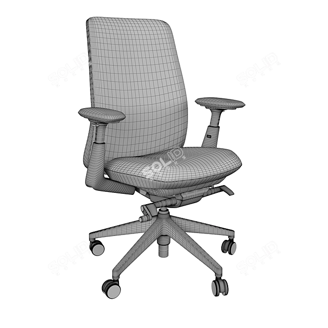 Elevate Your Comfort with the Haworth Soji Chair 3D model image 3