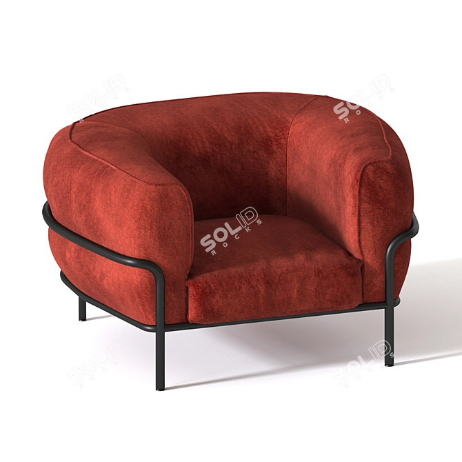 Elegant Gallotti & Radice Chair: Sophie 3D model image 1
