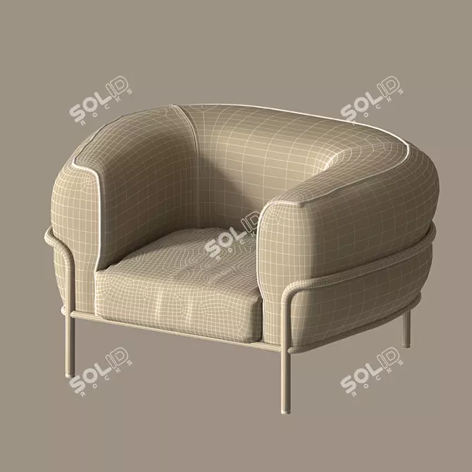 Elegant Gallotti & Radice Chair: Sophie 3D model image 5