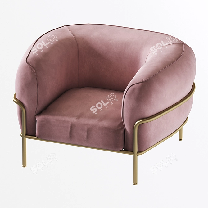 Elegant Gallotti & Radice Chair: Sophie 3D model image 9